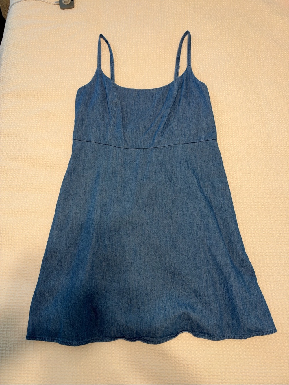 Old Navy Blue Denim Slip Dress with Spaghetti Straps